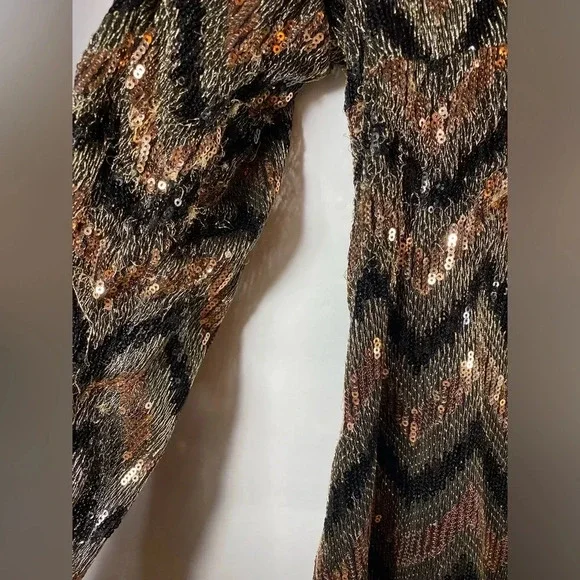 Ready for a party Zigzag Sequin Dress Forever 21 Sz 3X - Picture 8 of 8